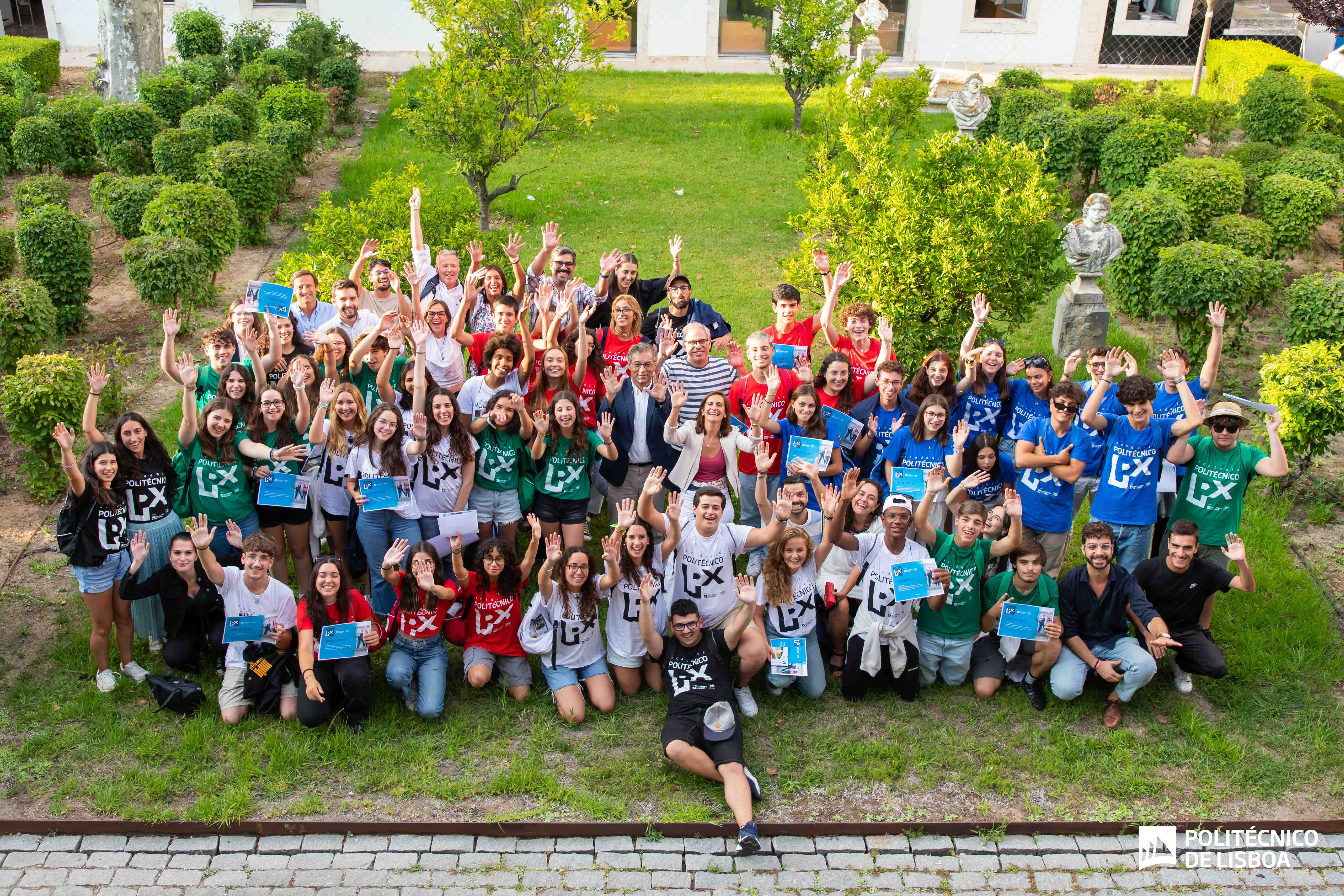 Participantes da Academia Politécnico Lx nos serviços da presidência do IPL