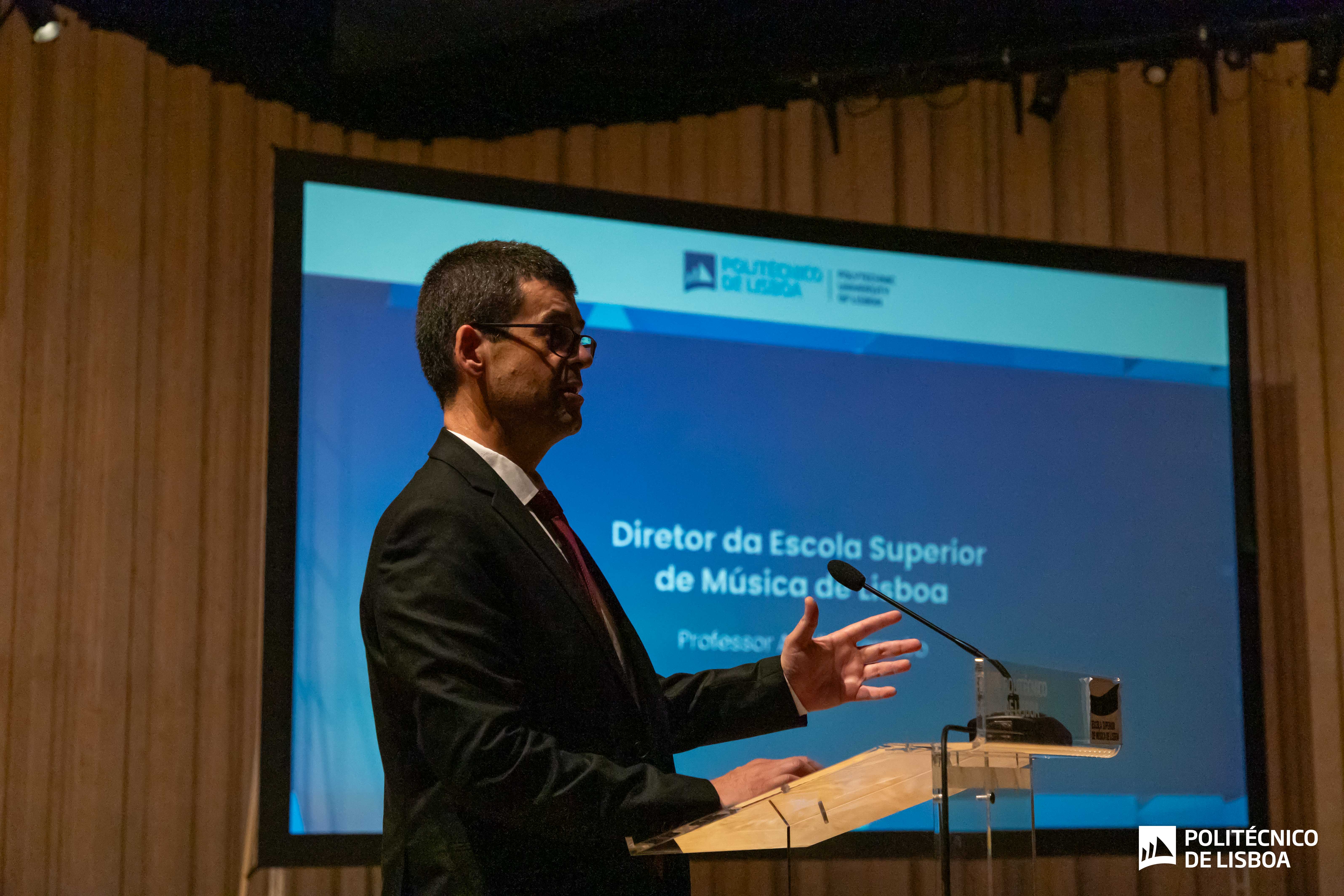 Adélio Carneiro, Diretor da ESML, no 38.º aniversário do Politécnico de Lisboa