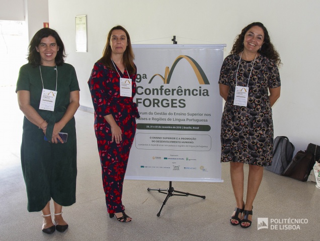 Rute Borrego, Patrícia Almeida e Vanessa Glória na Forges, em Brasília