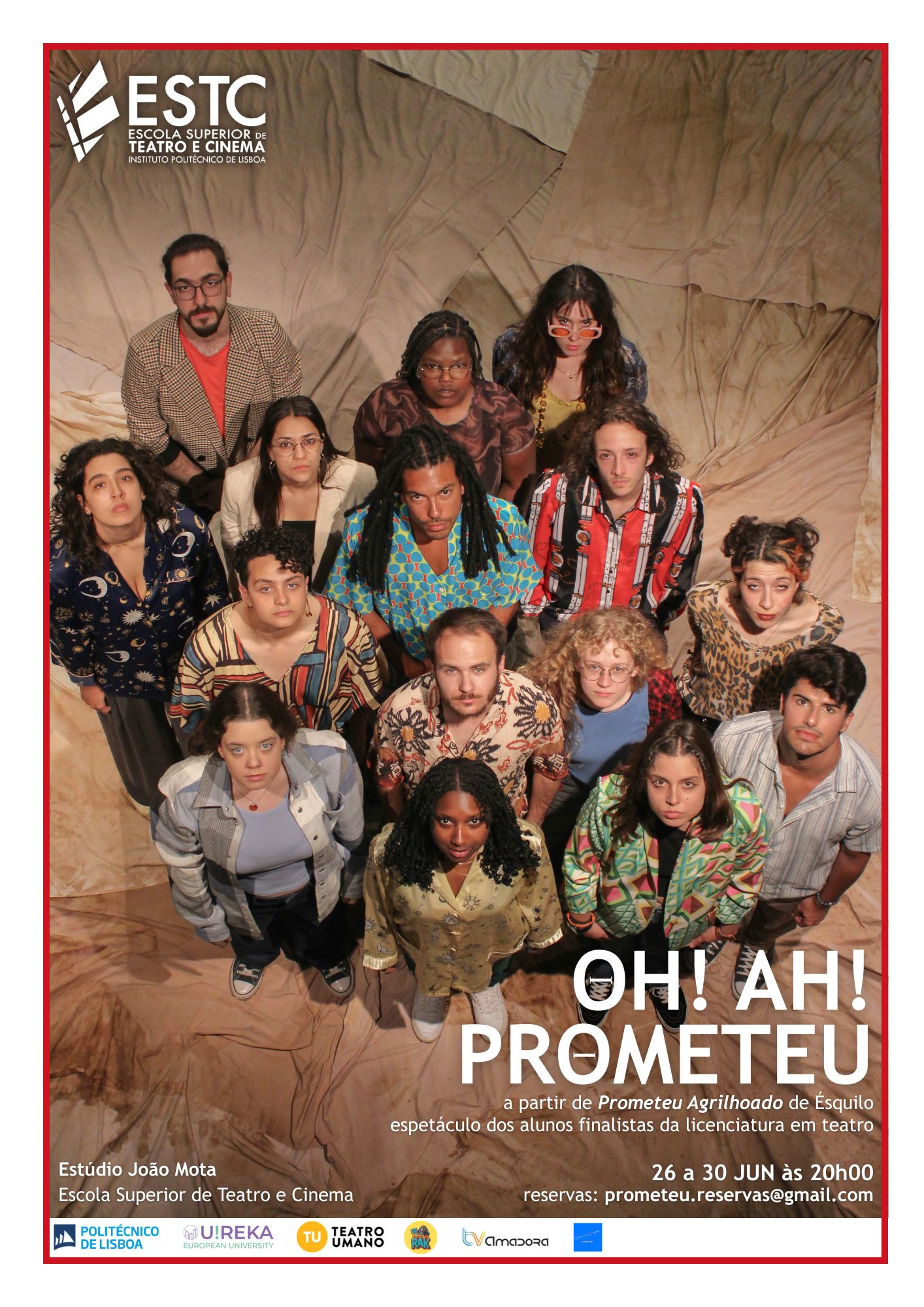 Cartaz do espetáculo Oh! Ah! Prometeu