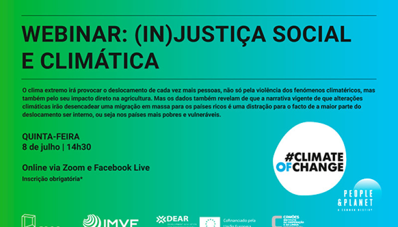 webinar injustiça climática e social
