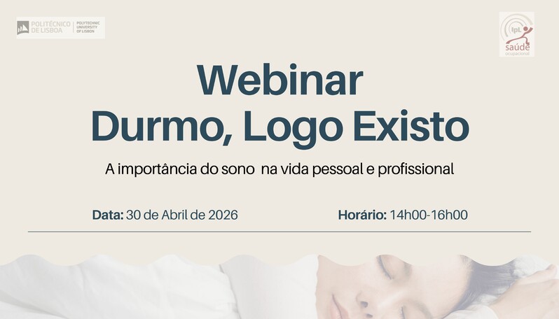 Capa Webinar "Durmo, Logo Existo"