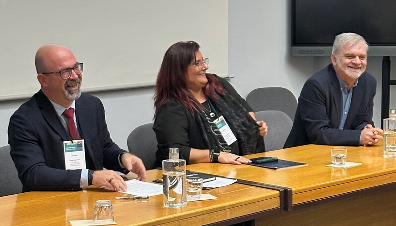Foto de Abertura do encontro com o presidente do Politécnico de Lisboa, António Belo e a presidente da Escola Superior de Educação de Lisboa, Carla Rocha