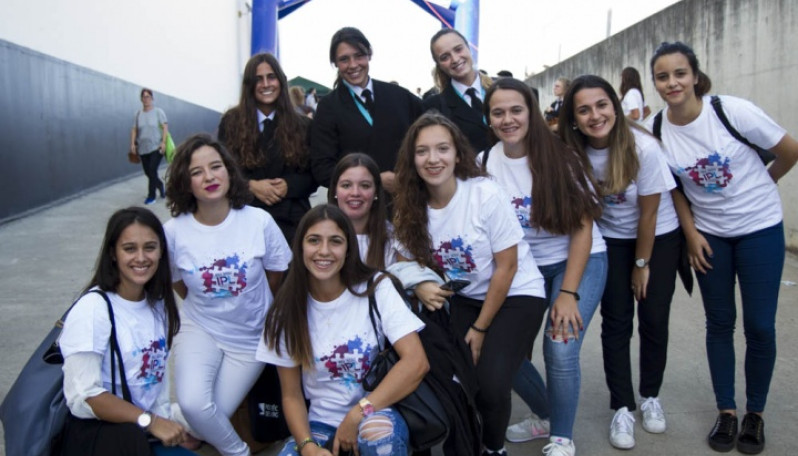 Estudantes no Welcome IPL