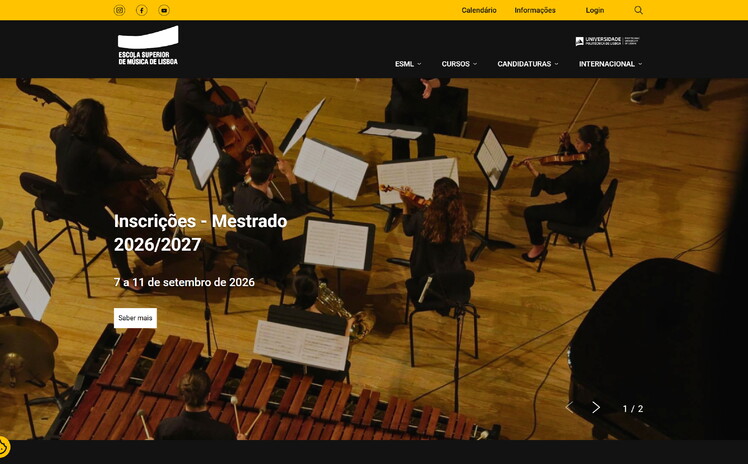 Novo website ESML